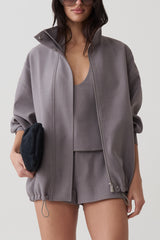 Jennina Mini Short - Light Grey Marle