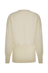Alexia Buttoned Oversized Cardigan - Ivory