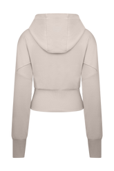 Blake Zip Front Hoodie - Stone