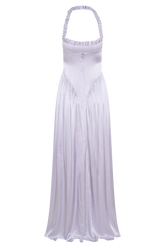 Coco Dropped Waist Maxi Dress - Lilac