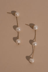 Bodhi Freshwater Pearl Drop Earrings - Pearl