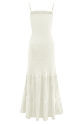 Finley Pointelle Knit Maxi Dress - Ivory