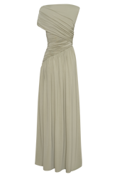 Ayeshya Slinky Asymmetric Maxi Dress - Sage