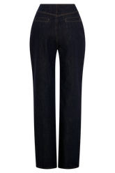 Clarrissa High Rise Jeans - Washed Indigo Blue