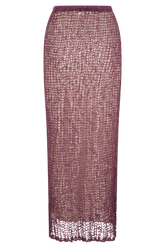 Cordelia Knit Maxi Skirt - Mauve