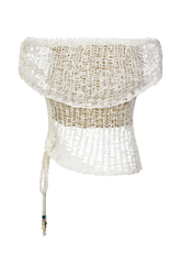 Cordelia Off Shoulder Knit Top - Ivory