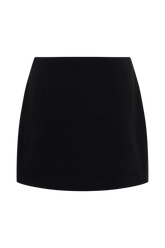 Dayana Cotton Mini Skirt - Black