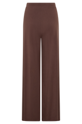 Dewi Wide Leg Modal Pants - Chocolate