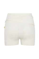 Dimitri Mini Knit Shorts With Belt - Ivory