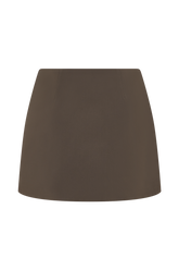 Effy Suiting Mini Skirt - Cacao Brown