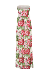 Ella Strapless Chiffon Maxi Dress - Sonia Rose Print