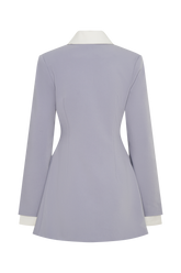Gretchen Suiting Mini Dress - Grey