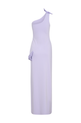 Hallie One Shoulder Bow Maxi Dress - Lilac