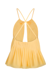 Korra Chiffon Halter Top - Butterscotch