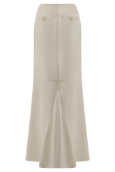 Loretta Denim Maxi Skirt - Ecru