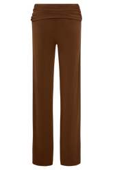 Lydia Slinky Straight Leg Pants - Chocolate