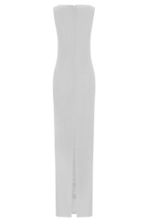 Magnolia Sleeveless Diamante Maxi Dress - Silver