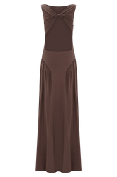 Marnie Modal Sleeveless Maxi Dress - Chocolate