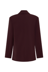Mateo Oversized Blazer - Mahogany
