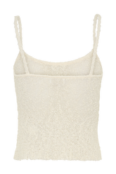 Mattais Boucle Knit Top - Ivory