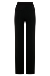 Maude Crepe Straight Leg Pants - Black