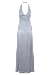 Maura Taffeta And Satin Maxi Dress - Cornflower Blue