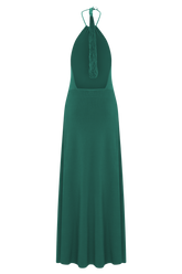 Meg Halter Tassel Maxi Dress - Emerald