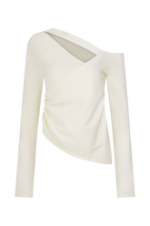 Miles Off Shoulder Knit Top - Ivory