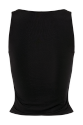 Millie Twist Sleeveless Top - Black