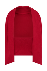 Misty Halter Backless Knit Top - Red