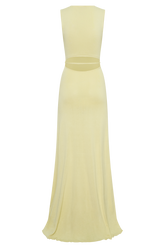 Monay Tulip Maxi Dress - Lemon