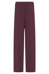 Natalya Knit Wide Leg Pants - Merlot