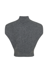 Niko Knit Oversized Top - Charcoal