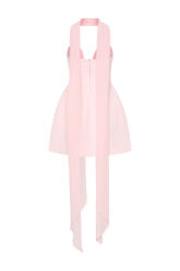 Orellia Strapless Suiting Mini Dress - Soft Pink