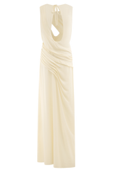 Oria Chiffon Maxi Dress - Ivory