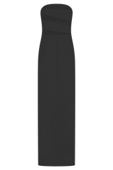Paulina Cut Out Strapless Maxi Dress - Black
