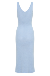 Rachael Knit Midi Dress - Light Blue