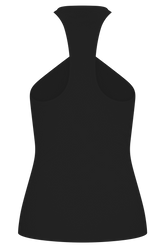 Ramona Modal Tank Top With Hardware - Black