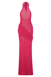 Reece Halter Knit Maxi Dress - Dragonfruit