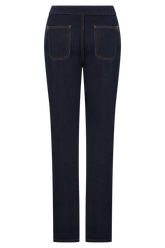 Remington V Front Straight Leg Jeans - Indigo Blue