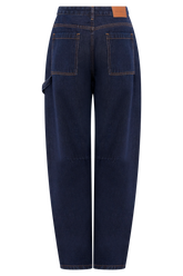 Renata Barrel Denim Jeans - Indigo Blue
