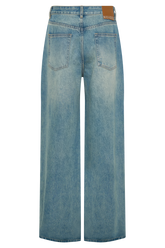 Romi Mid Rise Wide Leg Jeans - Faded Mid Blue