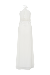 Rosalia Cowl Neck Maxi Dress - White