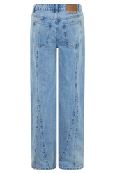 Roy Mid Rise Wide Leg Denim Jeans - Classic Blue