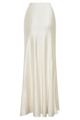 Sabrina Silk Blend Maxi Skirt - Ivory