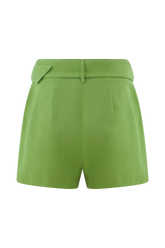 Scout Linen Belted Shorts - Green