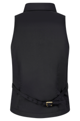 Selene Sleeveless Halter Shirt - Black
