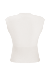 Sharpay Sleeveless Knit Top - Ivory
