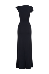 Tamsin Short Sleeve Modal Maxi Dress - Black
