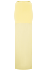 Tanyel Sheer And Bandage Knit Maxi Skirt - Lemon